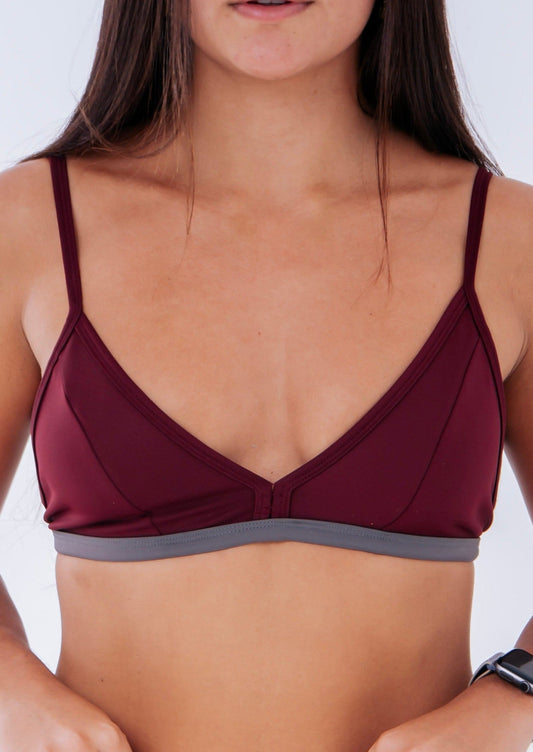 top nostalgic minimal bordo